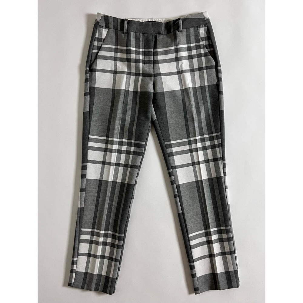Plaid Gray and White Trouser Pants by River Island Sz 10